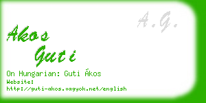 akos guti business card